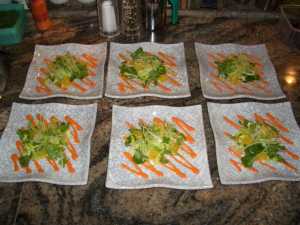 <b>Individual Dishes</b>
<br>Trout, prawns