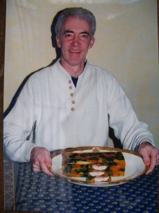 <b>South Hams Food & Drink Assoc Cookery Competition</b><br>
Nigel & the winning terrine
